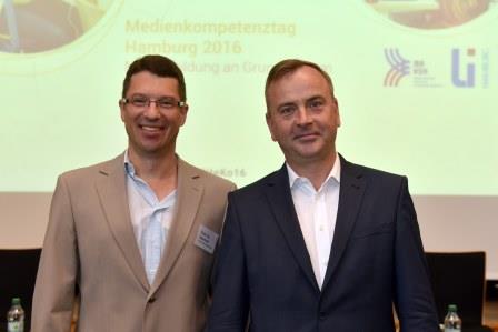Prof. Dr. Rudolf Kammerl und Thomas Fuchs